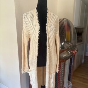 Free People Long Cardigan Sweater. Size S